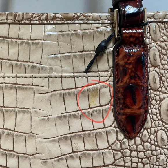 🌹🩸BRAHMIN SAND SANTANA MINI ASHER SATCHEL BAG🩸 - Picture 13 of 13